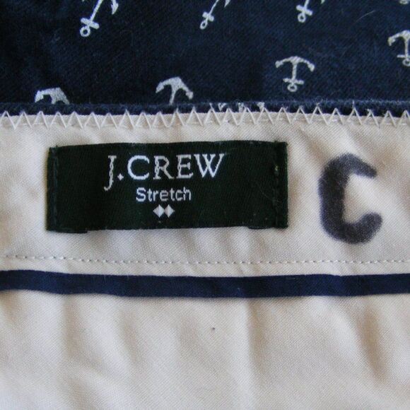 J.Crew Factory Shorts, 8, Chino, Blue, Anchors, Pockets, Zipper - Picture 10 of 13